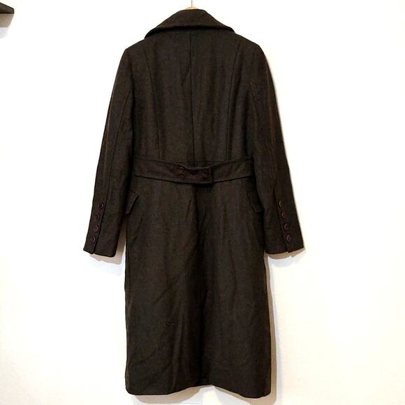 Club Monaco wool trench pea coat quilted lining military style - Picture 2 of 8